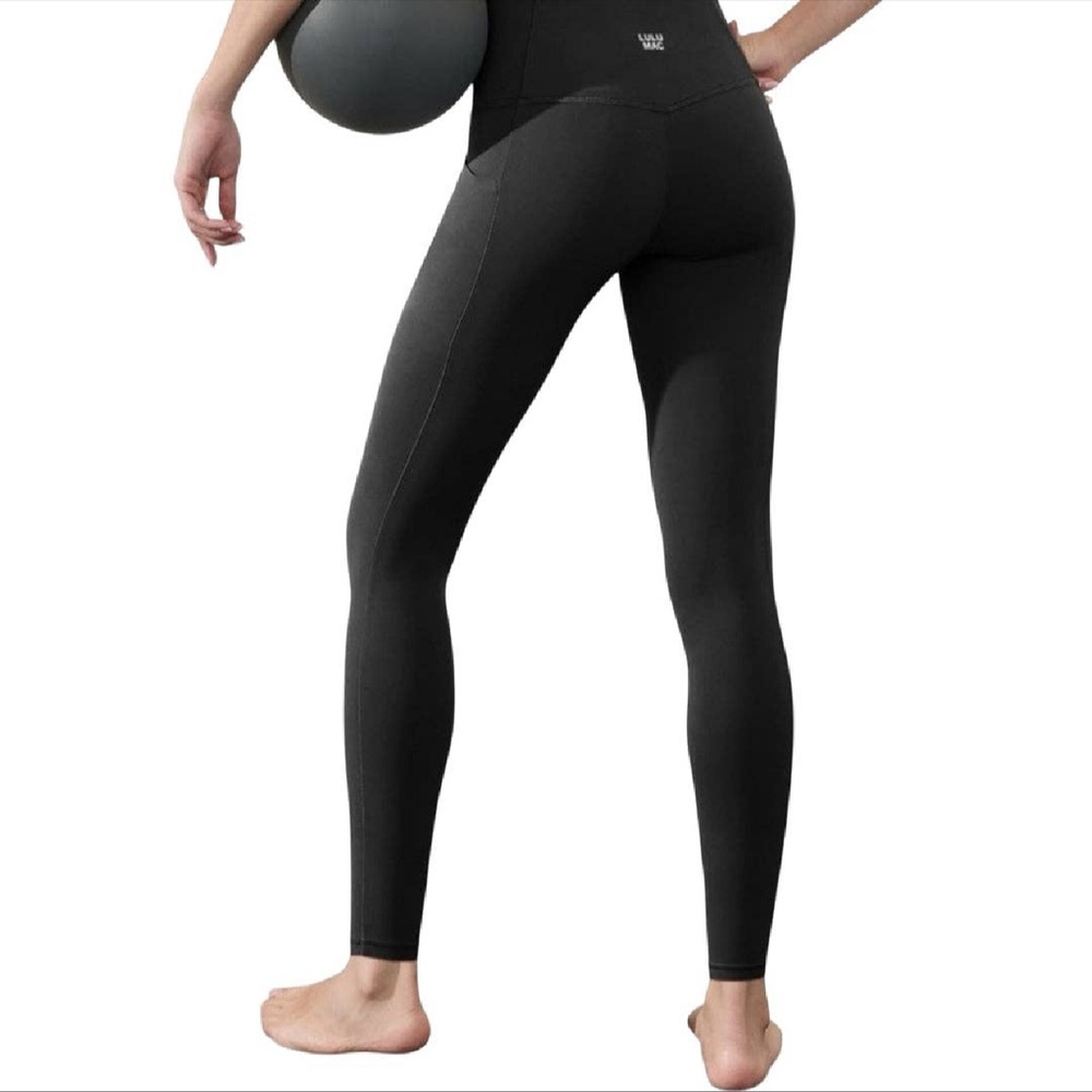 Lulu Mac Light Black Solid Leggings